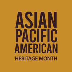 Obraz premium Asian american heritage month vector template
