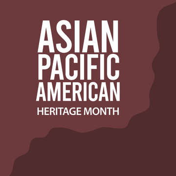 Asian american heritage month vector template