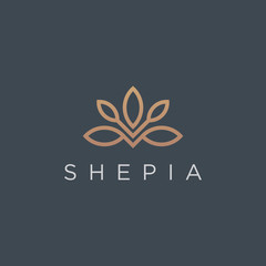Luxury, Feminine Flower Logo - Vector logo template