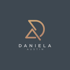 Initial DA Logo - Vector logo template