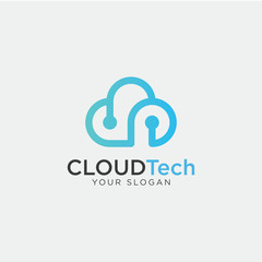 Cloud Tech Logo - Vector logo template