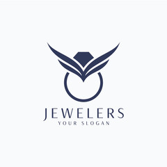 Jewelry Rings Logo - Vector logo template