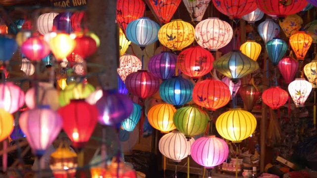 beautiful colorful hoi an lanterns