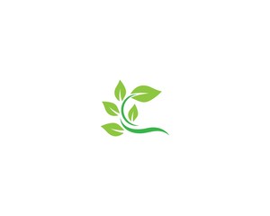 Ecology logo template vector icon