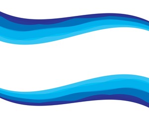 Dynamic texture wavy blue background vector