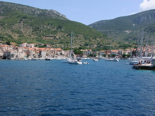 Fototapeta na wymiar island views in vis croatia