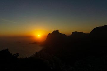 Sunset at Rio de Janeiro from Dois Irmãos