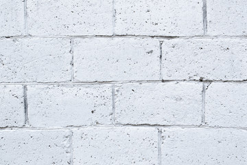 White brick wall. Texture, background for design