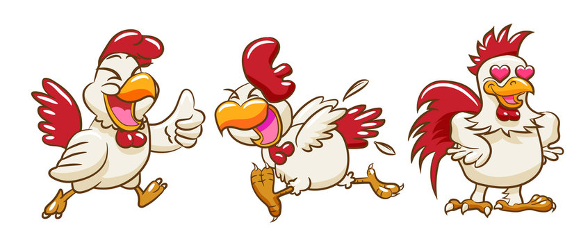 chicken vector clipart design