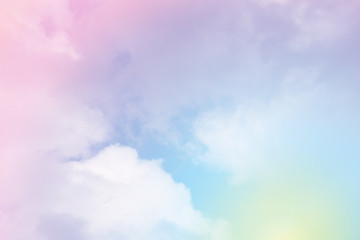 Cloud background with a pastel colour