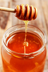 Fototapeta na wymiar Jar of honey