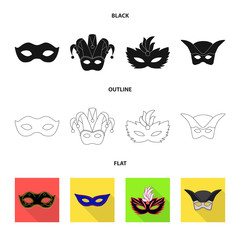 Vector design of luxury and celebration symbol. Collection of luxury and hide  stock vector illustration.