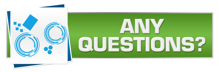 Any Questions Green Blue Technology Block 