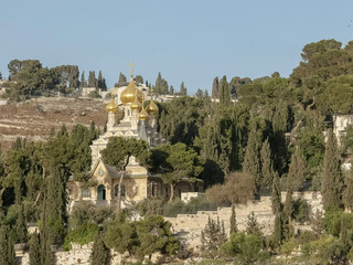 the russian church of mary magdalene in jerusalem