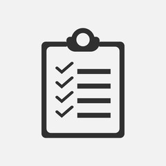 Report icon isolated on white background. Vector illustration.