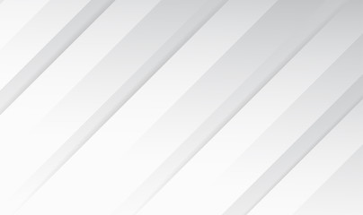 Obraz premium Abstract line white and gray color modern background design. Vector Illustration