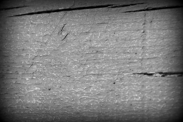 Painted wooden texture close up. Wooden background black and whie