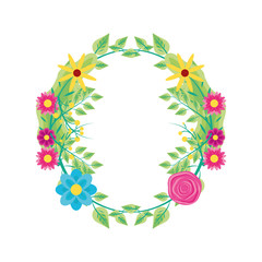 crown of beautiful flowers naturals