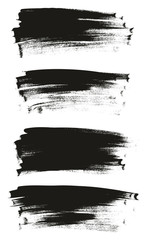 Calligraphy Paint Thin Brush Background High Detail Abstract Vector Background Set 133