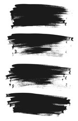 Calligraphy Paint Thin Brush Background High Detail Abstract Vector Background Set 130