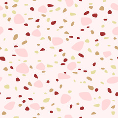 Terrazzo seamless pattern. Abstract background. Natural stone texture