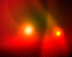 Shiny circles glowing abstract background