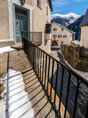 Guarda, historisches Bergdorf, Engadin, Schweiz