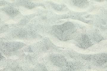 Sea ​​sand as background, space for text, closeup. Summer backdrop