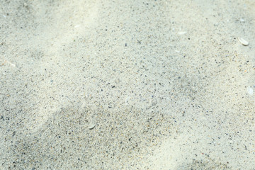 Sea ​​sand as background, space for text, closeup. Summer backdrop