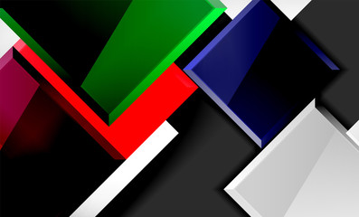 Color squares futuristic abstract background