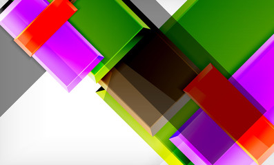 Colorful square and rectangle blocks background