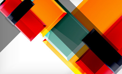 Colorful square and rectangle blocks background