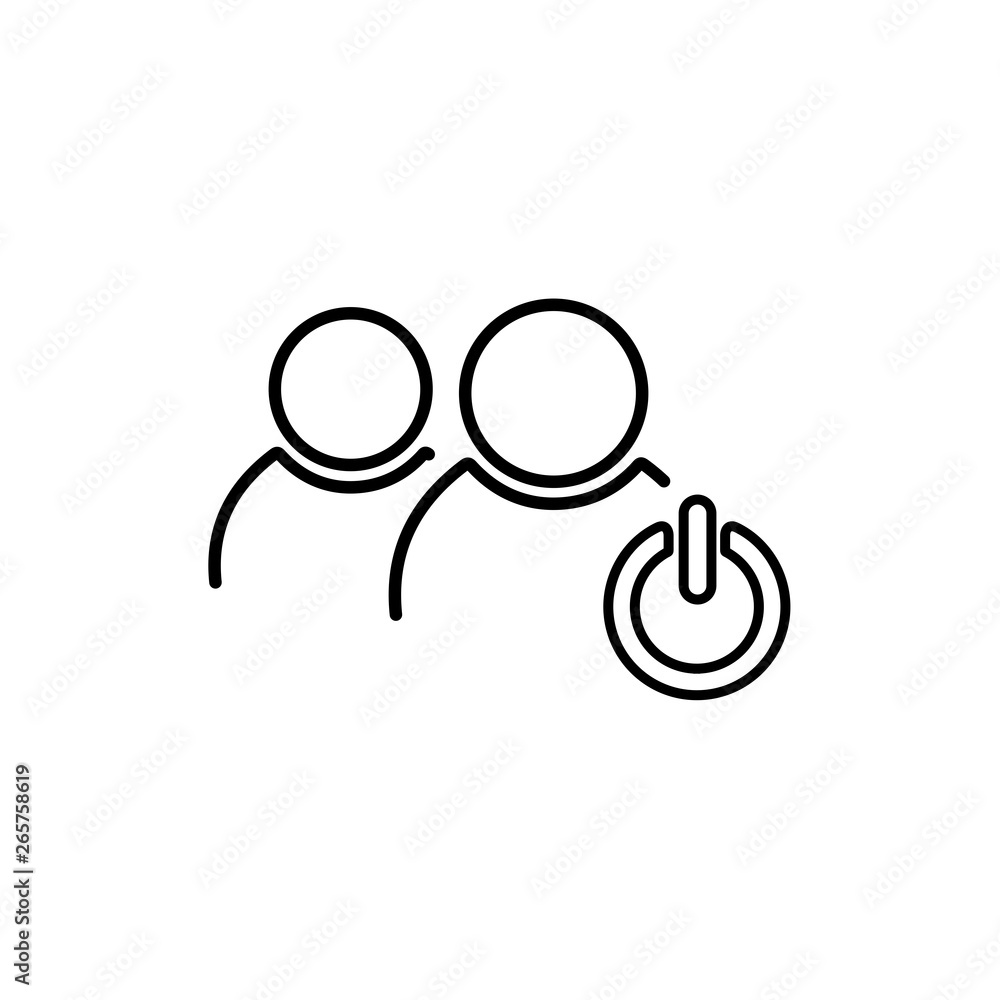 Poster add new user, customer or add new friend flat vector icon for apps and websites .