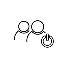 Add new user, customer or add new friend flat vector icon for apps and websites .