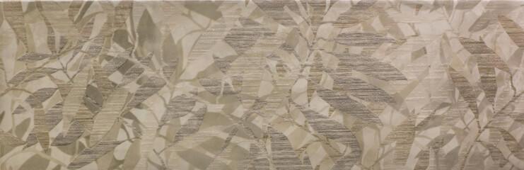 marble kitchen wall tile with abstract mosaic geometric pattern, vintage paper texture