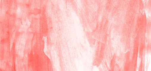 Fototapeta premium Abstract watercolor background hand-drawn on paper. Volumetric smoke elements. Red color. For design, web, card, text, decoration, surfaces.