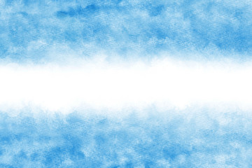 空 雲 青 夏 水彩 背景