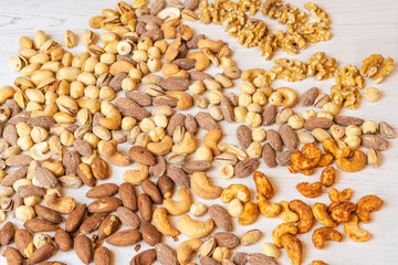 Mixed Nuts Flat Lay 2