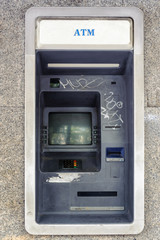 Abandoned automatic teller machine