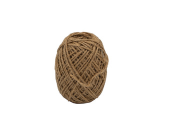 Jute Twine. Isolate on a white background.