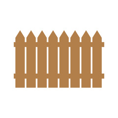 Wooden fence illustration isolated on white background.set icons fence made from vector illustration.