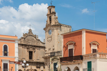 Massafra and its ravines. Houses built in the rock. Puglia to discover. Italy