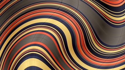 peru, sandy brown and dark slate gray wavy motion background. Wave Backdrop can be used for wallpaper, poster or creative concept design