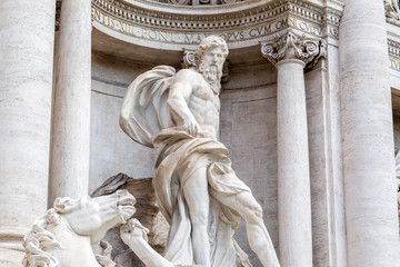 Trevi Fountain or Fontana di Trevi at Piazza Trevi, Rome © EnginKorkmaz