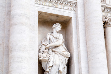 Trevi Fountain or Fontana di Trevi at Piazza Trevi, Rome