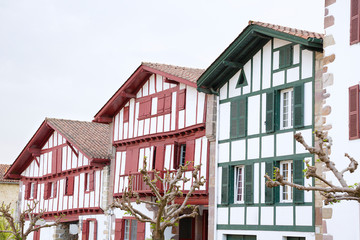 Traditional house in the area of the Pyrenees-Atlantiques located in Ainhoa, France