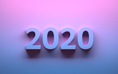 Pink blue 2020 numbers