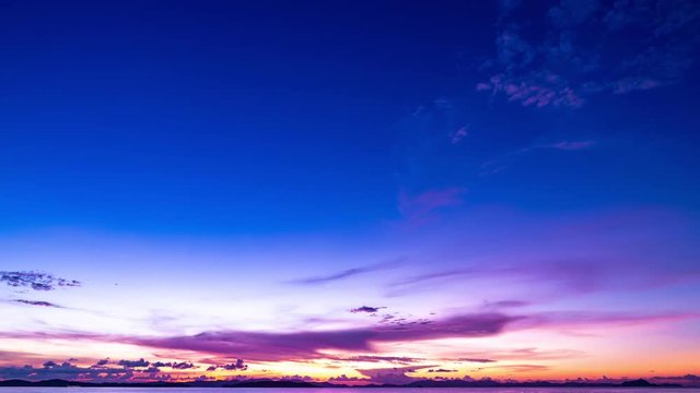 Timelapse of clouds in the sky beautiful light of nature scenery in sunrise or sunset time 4K Time lapse footage