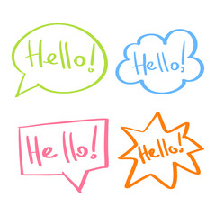 Mind cloud quote set