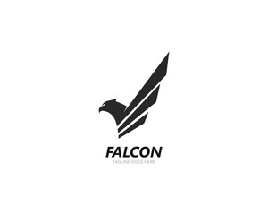Falcon Eagle Bird Logo Template vector icon